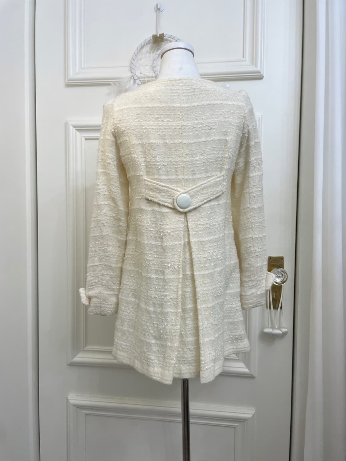 CECIL MCBEE ivory tweed lovely coat 상품이미지3