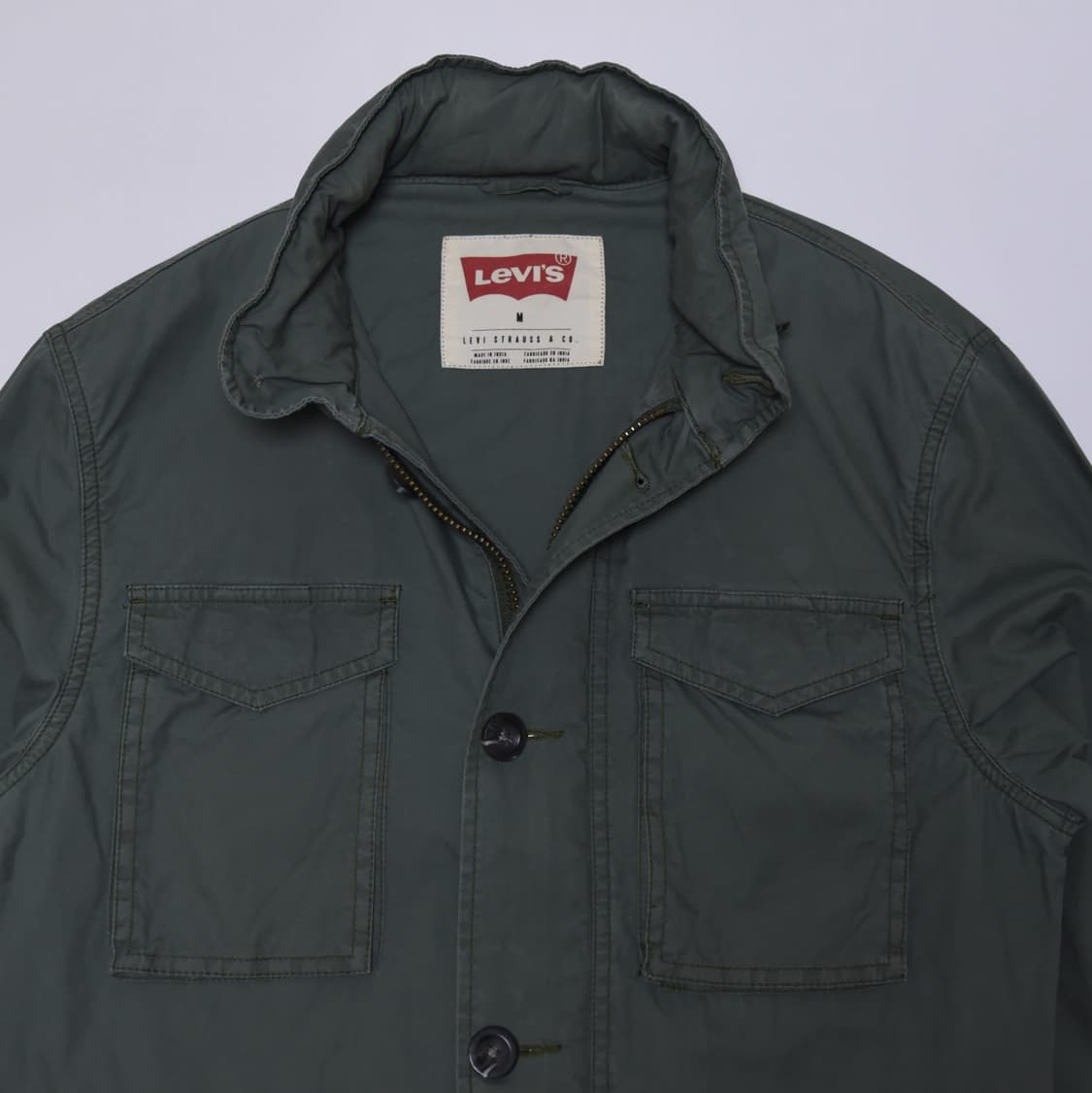 리바이스 후드 야상 M 올리브 상품이미지3