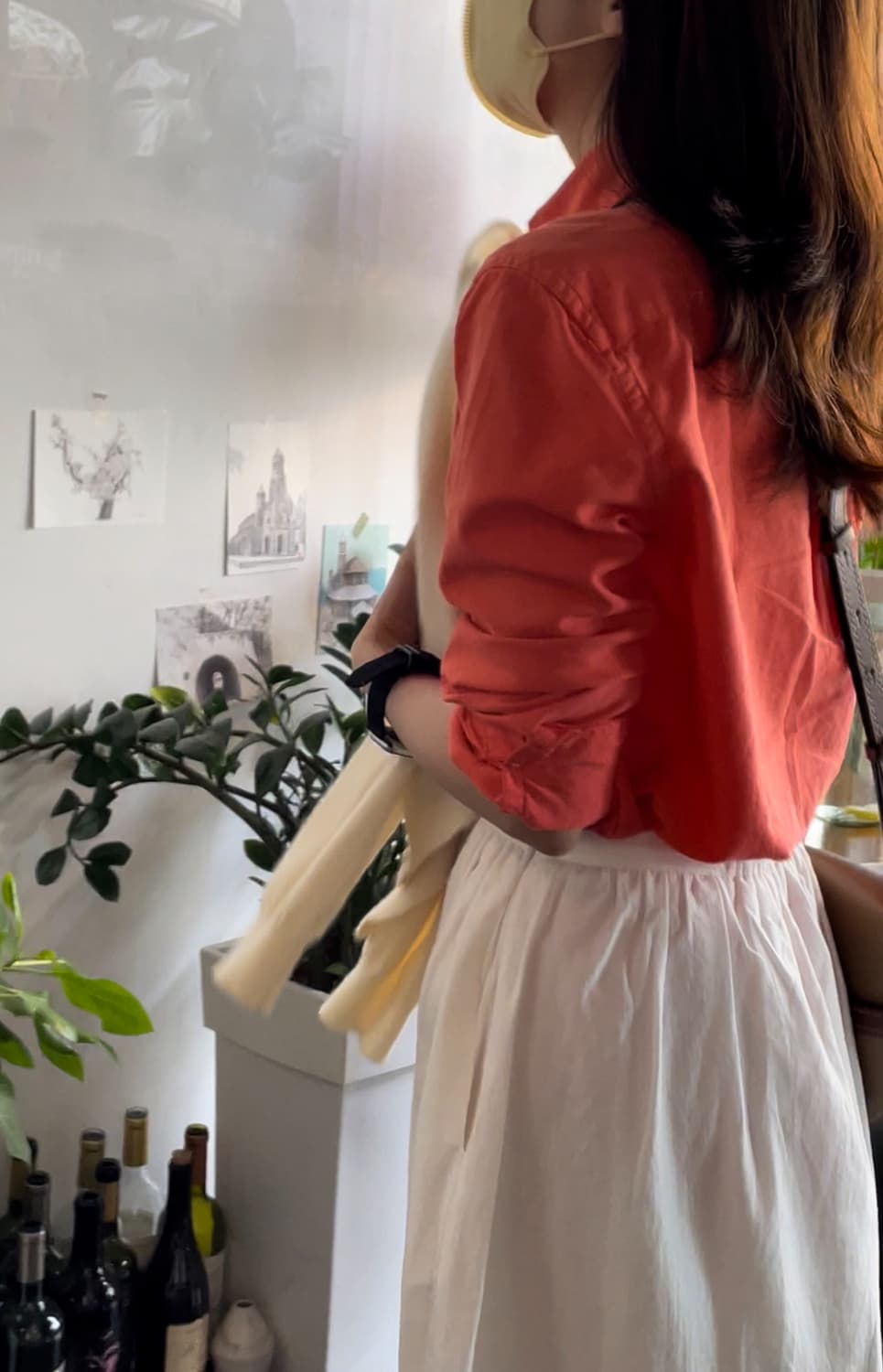 polo 빈티지 폴로 긴팔 셔츠 릴렉스핏 주황 당근 상품이미지4