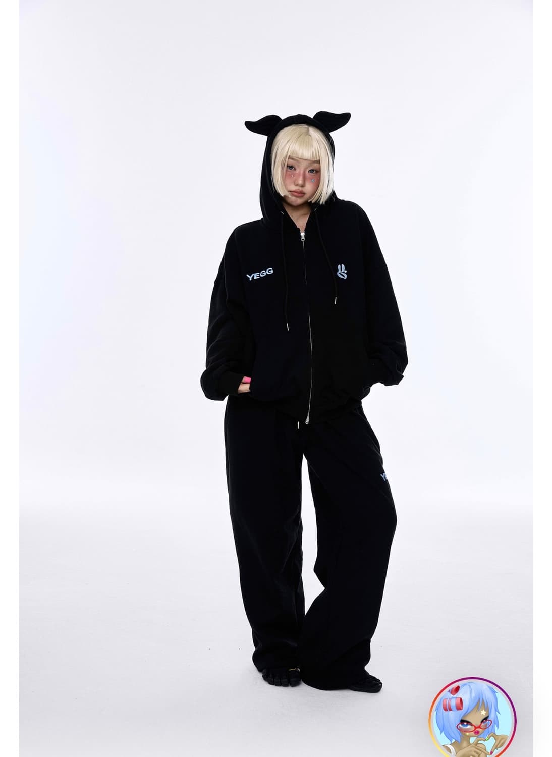 예그 Wing Hoodie 블랙 판매 상품이미지1