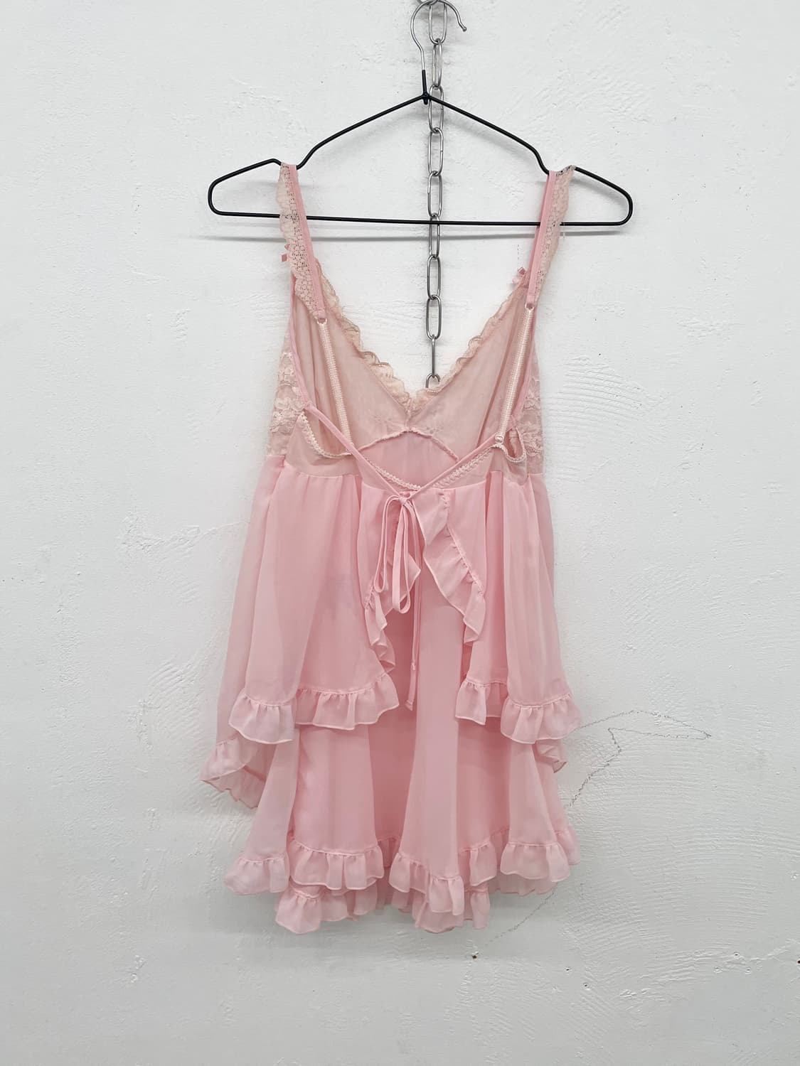 에블린 핑크 프릴 리본 슬립 상품이미지7