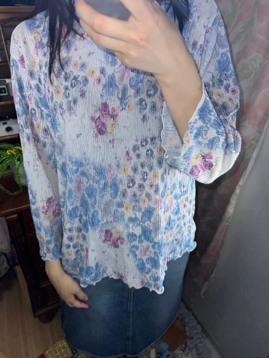 하구미 레이어드 긴팔 티셔츠 상품이미지1