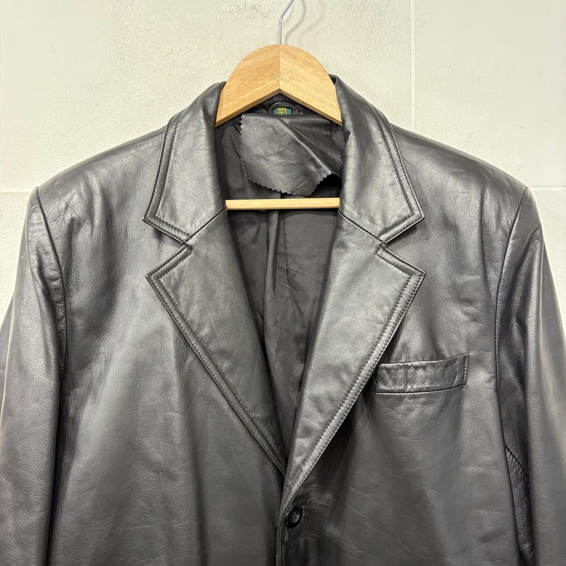 vintage 빈티지 레더 코트 상품이미지2