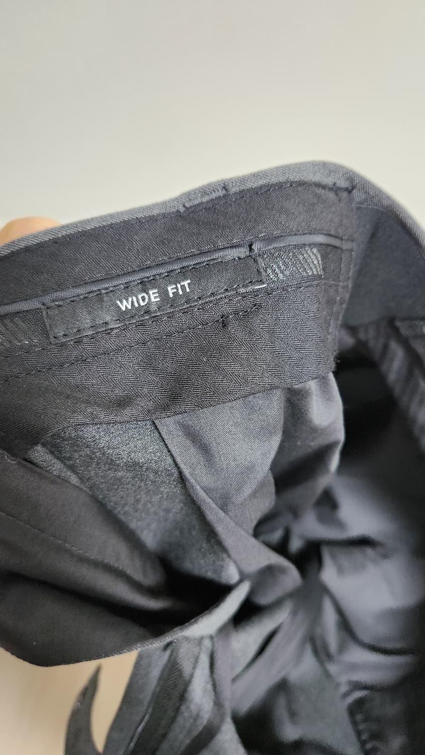 무신사 스탠다드 와이드 히든 밴딩 슬랙스, 미디엄 그레이  상품이미지3