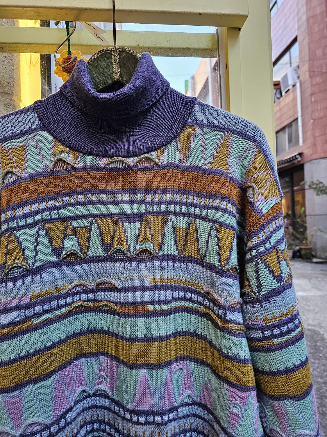 Jean-cox 에스닉 패턴 목폴라 상품이미지4