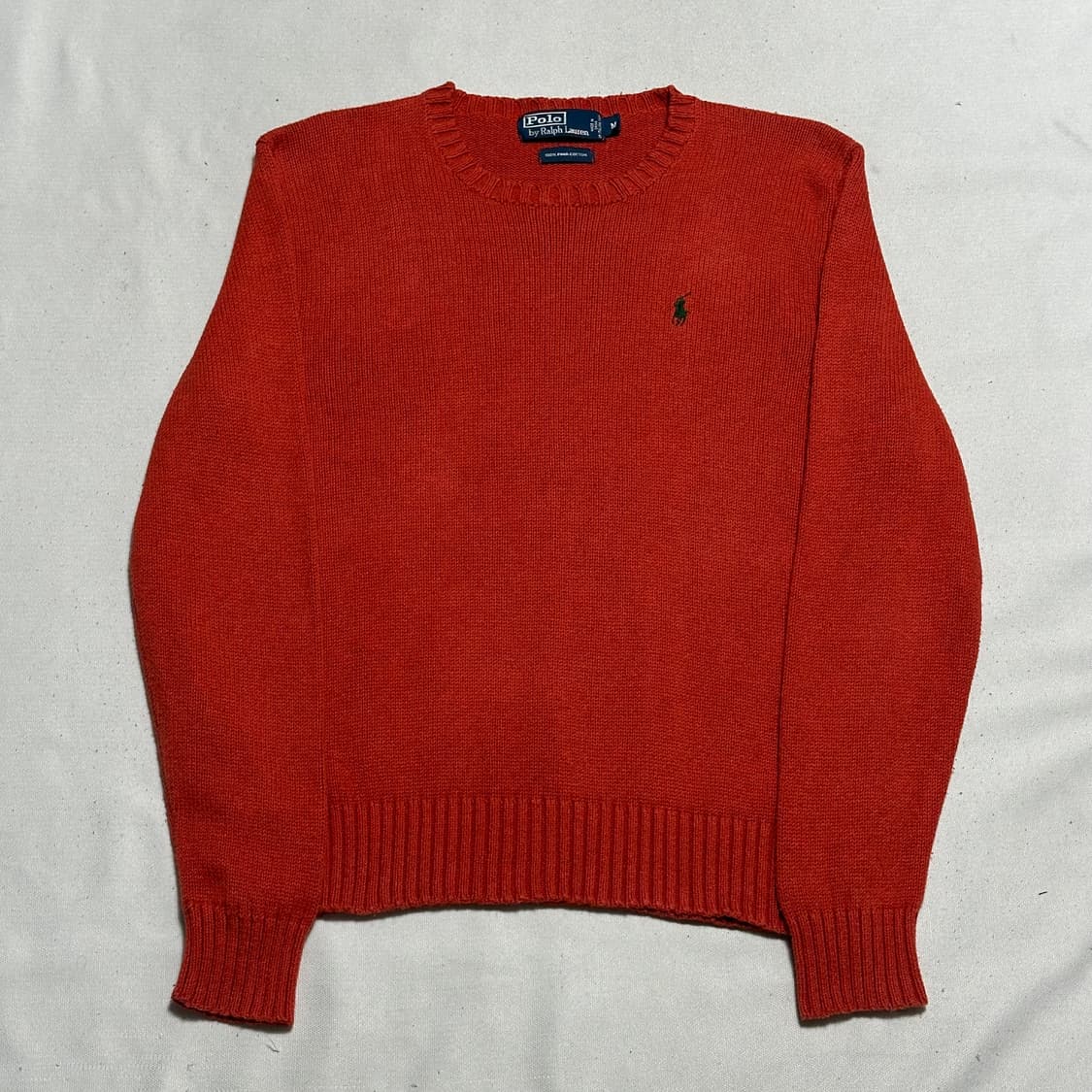 M 폴로랄프로렌 코튼 라운드넥 오렌지 니트 상품이미지2