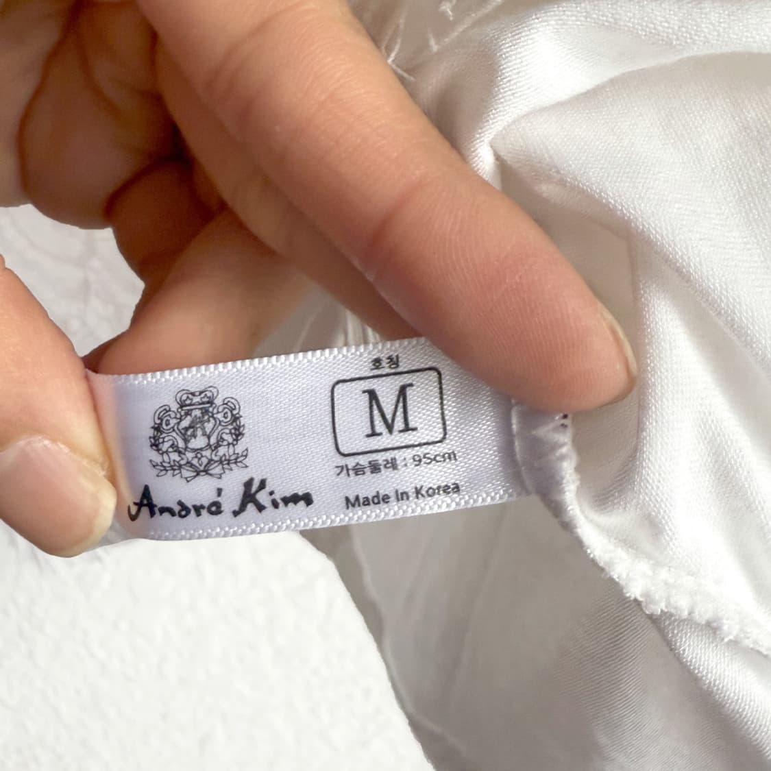 [ANDRÉ KIM] 레이스 시스루 슬리브리스 탑 상품이미지6