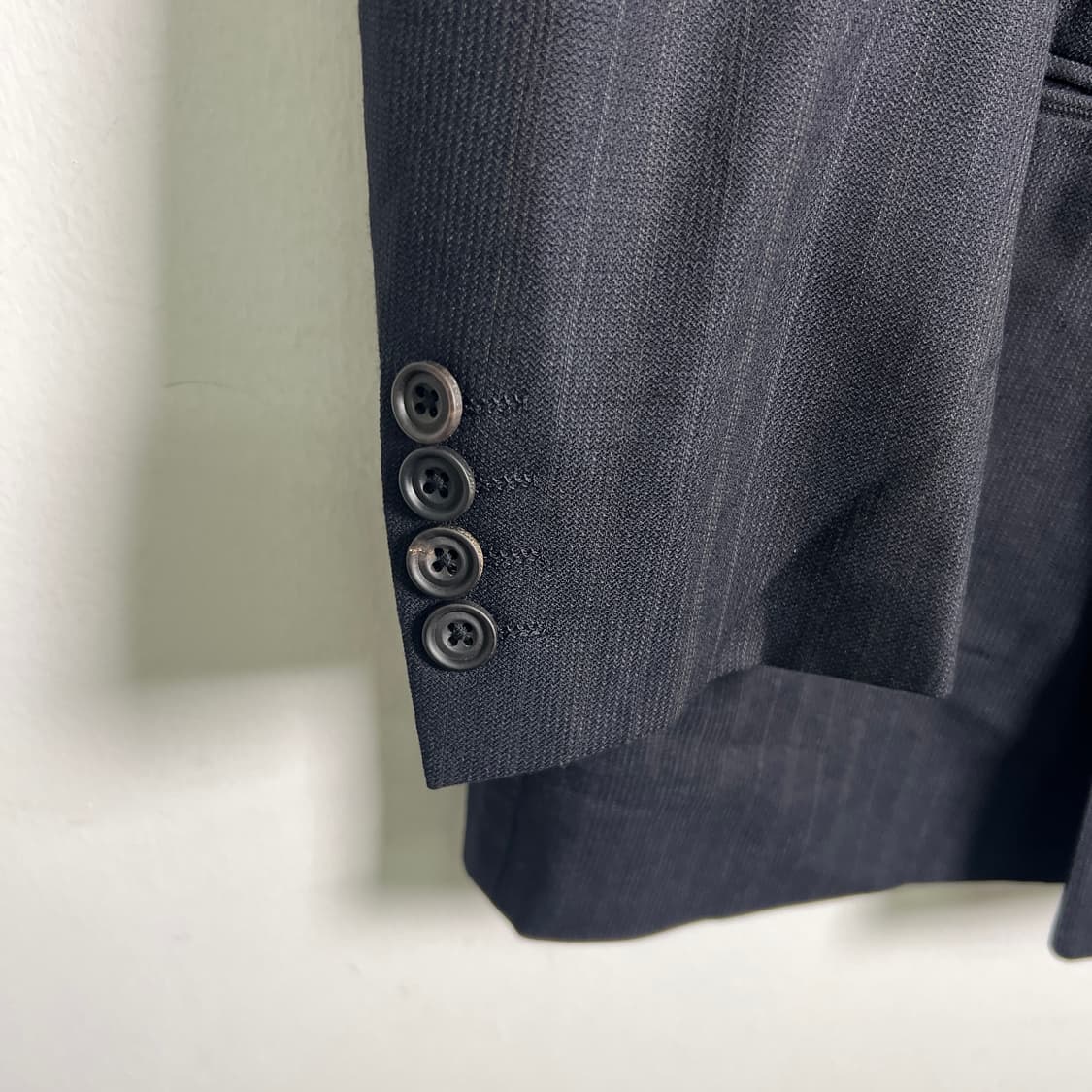 버버리 런던 블랙 스트라이프 더블 브레스티드 블레이저  상품이미지7
