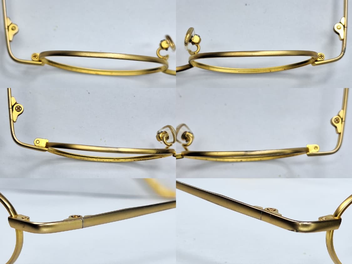 Marina picasso 오벌 골드 안경테 안경 47ㅁ19/일본 수입 상품이미지2