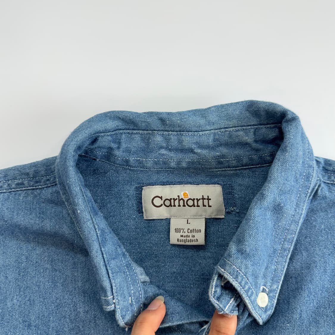 Carhartt 칼하트 원포켓 데님 셔츠  상품이미지5