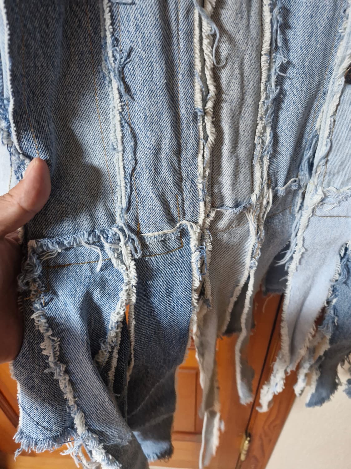 리바이스 데님 해체 리폼 청자켓 F 상품이미지4