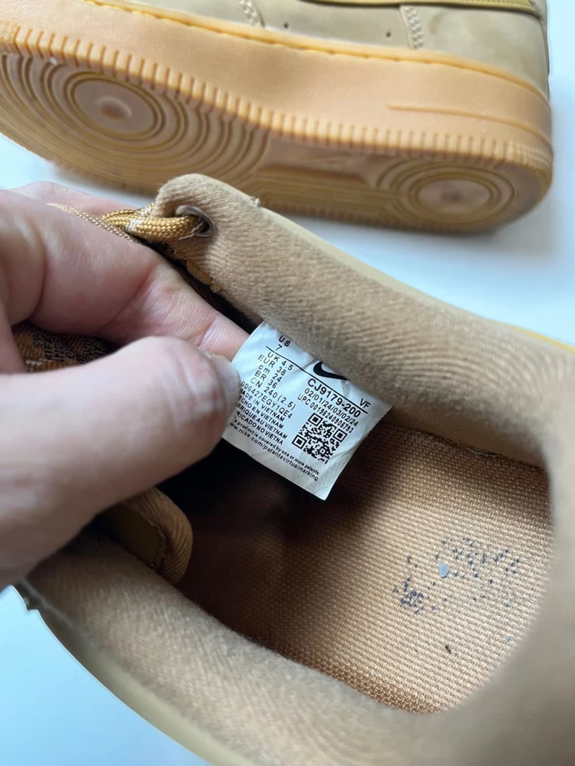 나이키 플랙스 된장 에어포스 스니커즈 Q1316 상품이미지8