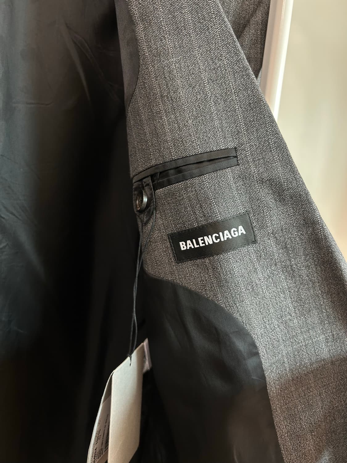 발렌시아가 워시드 체크 블레이저 상품이미지8