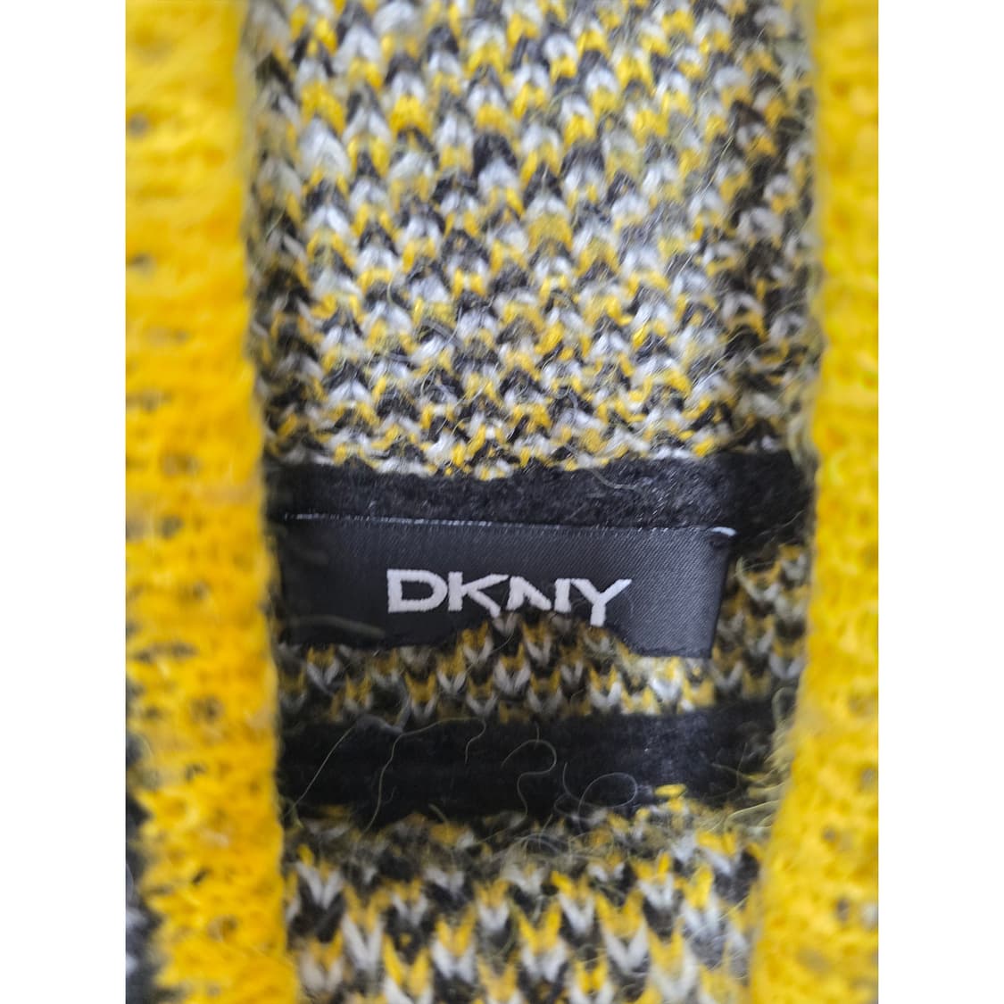 택포) DKNY 체크 터틀넥 니트 M 상품이미지2