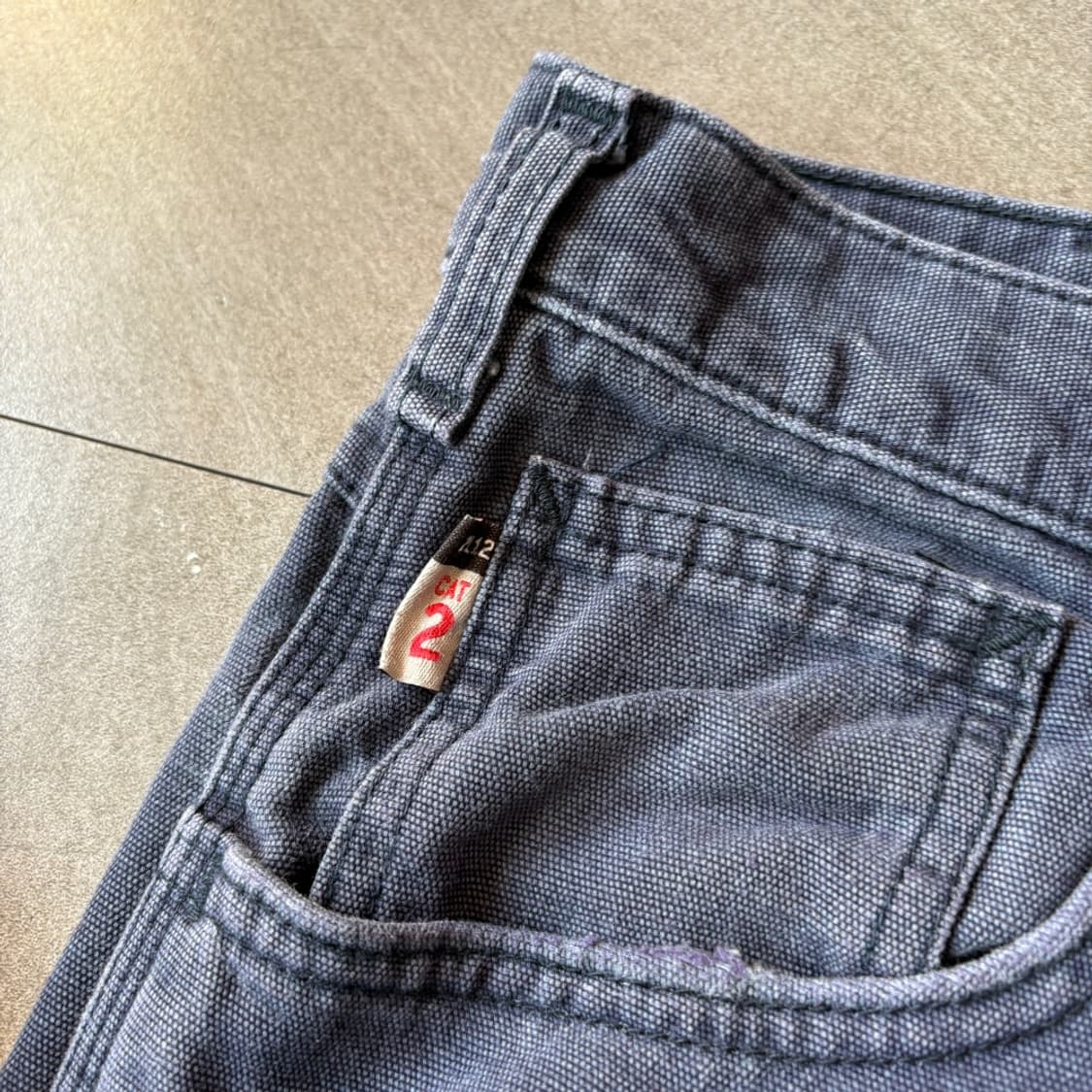칼하트 오리지널 fr 네이비 카고 팬츠 상품이미지9