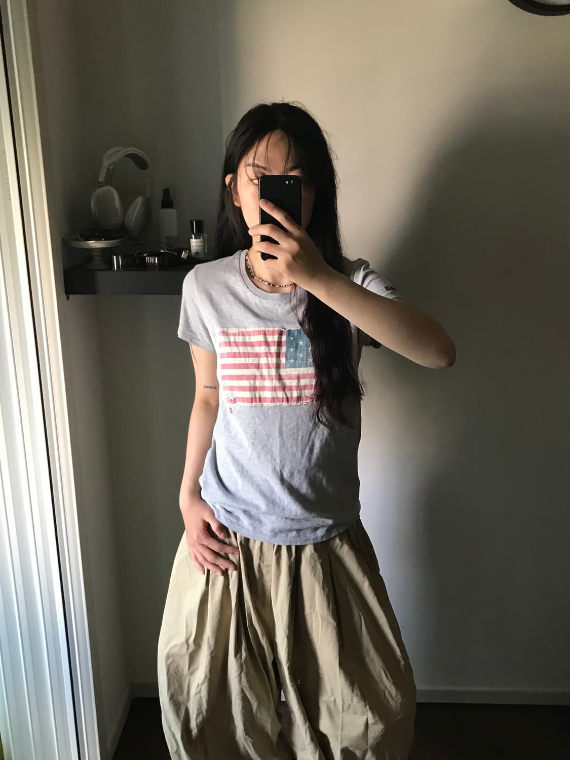 폴로 랄프로렌 성조기 그레이 반팔티 상품이미지3