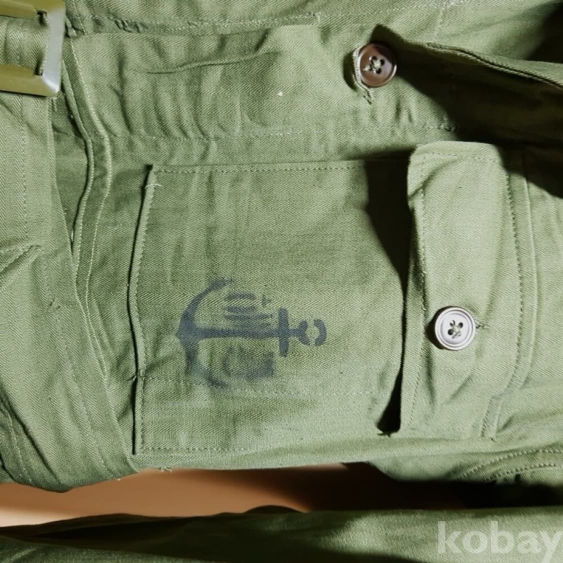 1951년 미군 HBT 한국전쟁 해군 점프수트//와-12흰 상품이미지3