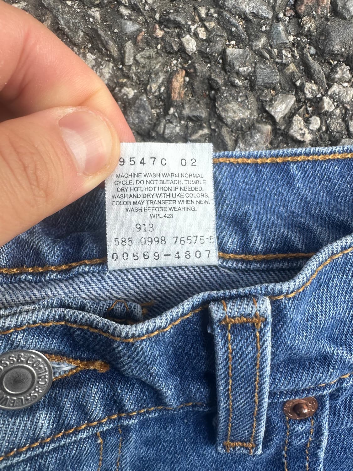 빈티지 90s 리바이스 569 데님 팬츠 상품이미지5
