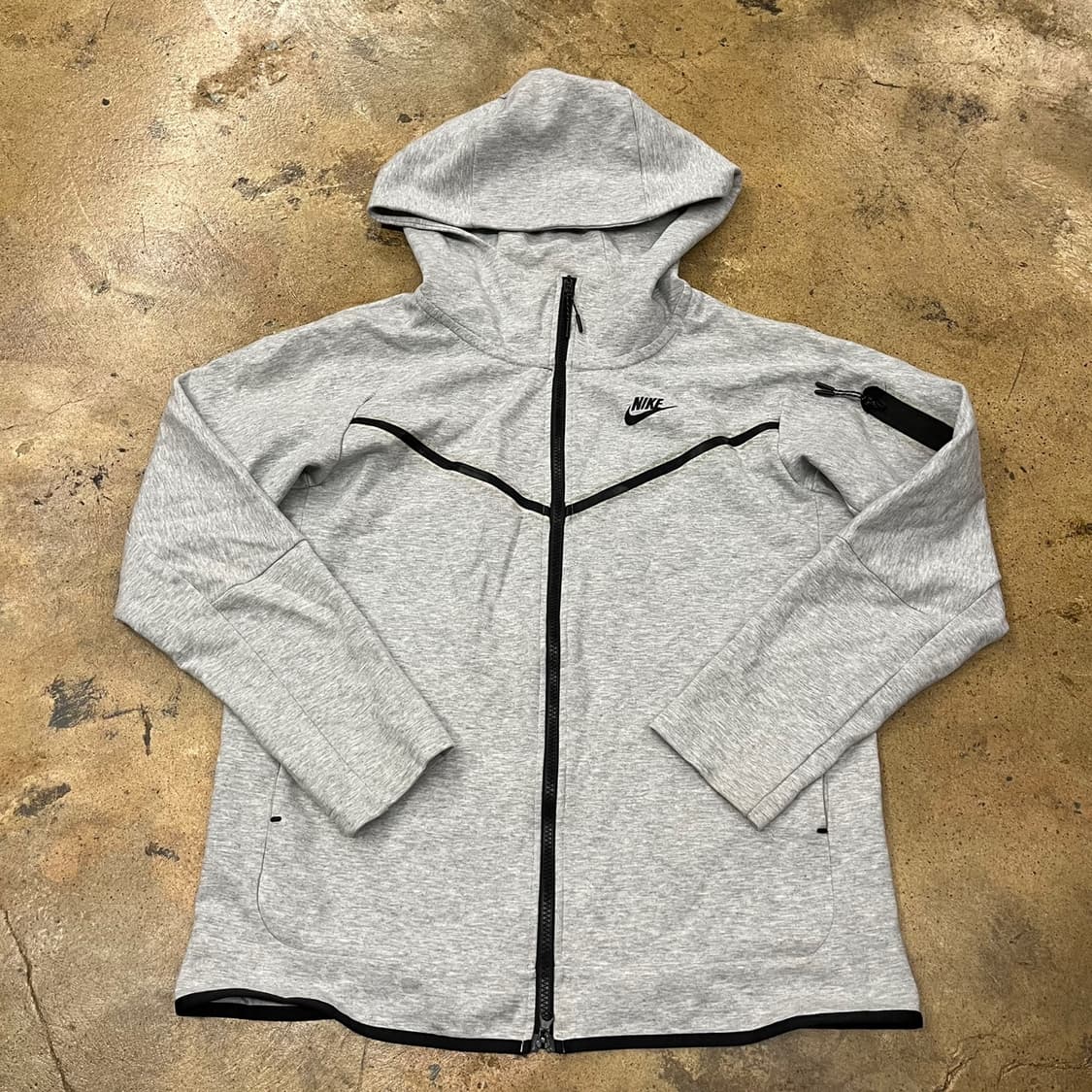 [정품/XL] 나이키 테크 플리스 후드집업 그레이 b16 상품이미지2
