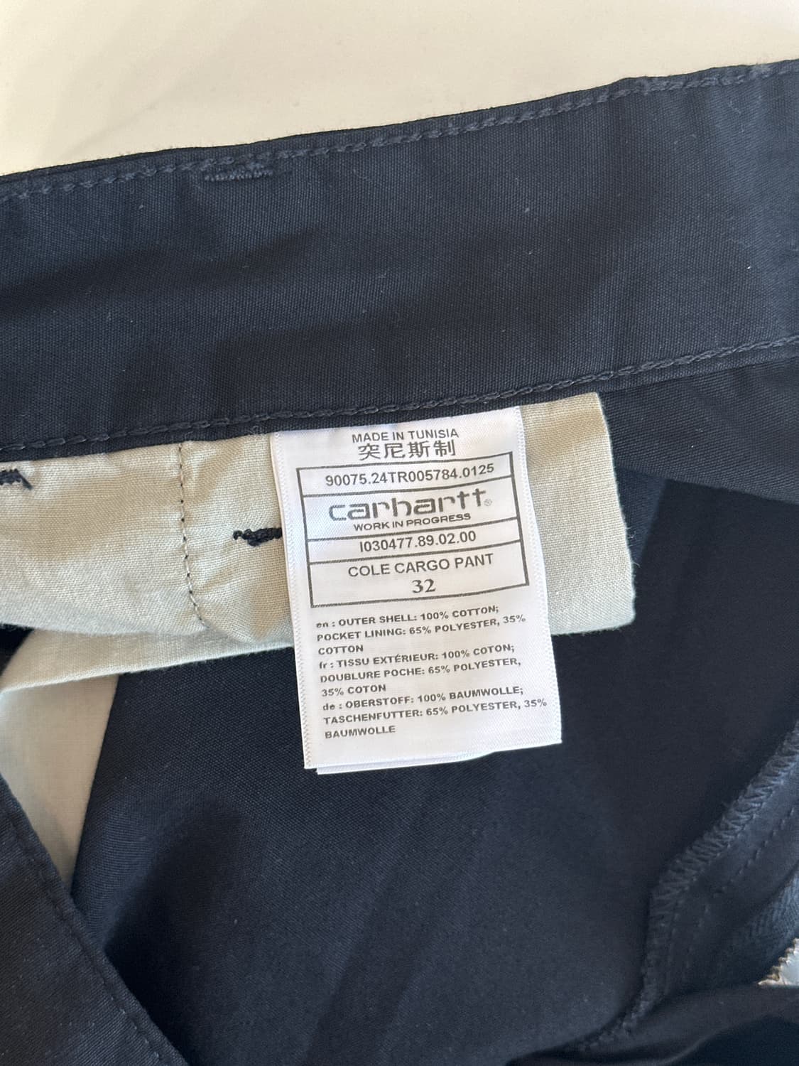 칼하트 콜 카고팬츠 블랙 32 상품이미지3