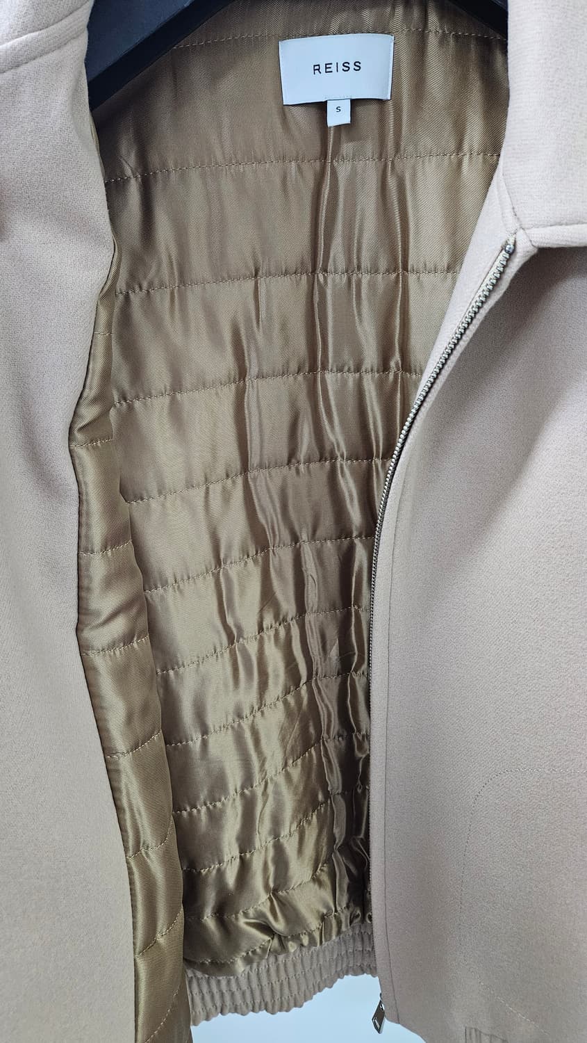 REISS 캐시미어혼방 블루종점퍼자켓 베이지 상품이미지3