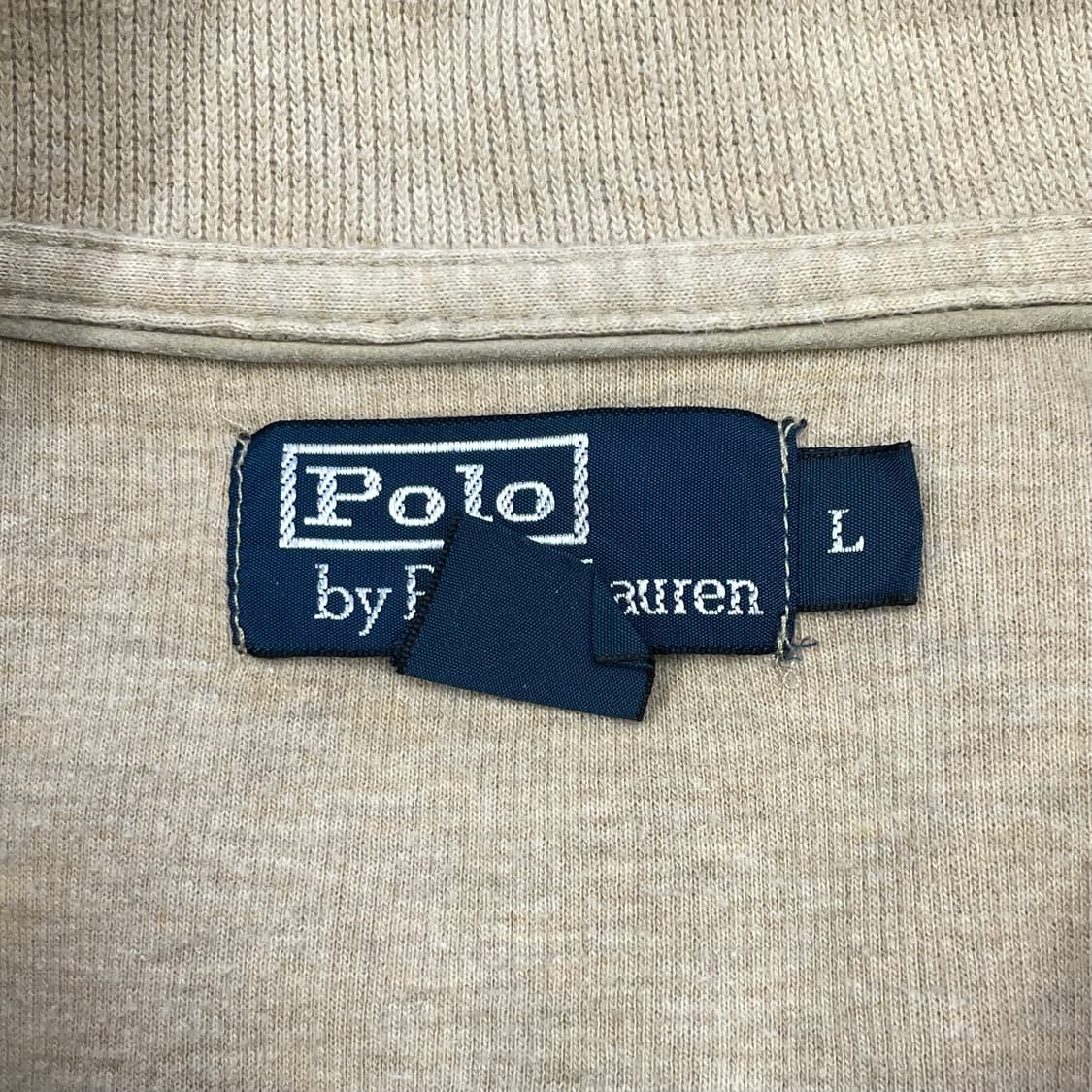 L 폴로랄프로렌 베이지 반집업 니트 상품이미지4