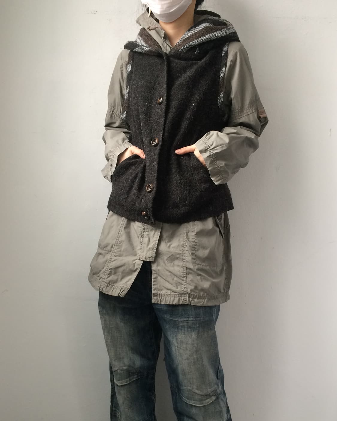 Indian mood hood vest 상품이미지1