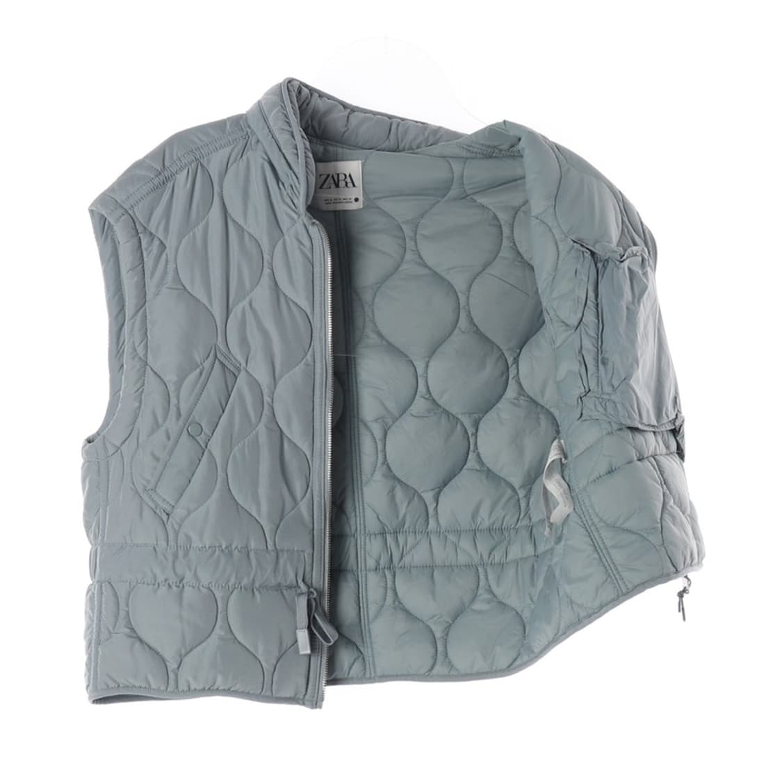 ZARA 어니언 퀼팅 집업 베스트 M 상품이미지2
