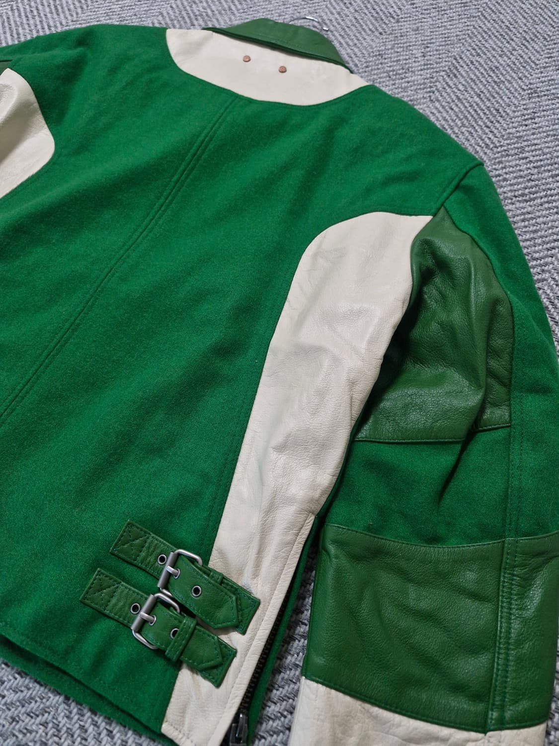 (미시착/샘플) 앤더슨벨 모터사이클 레더 자켓 L 상품이미지2