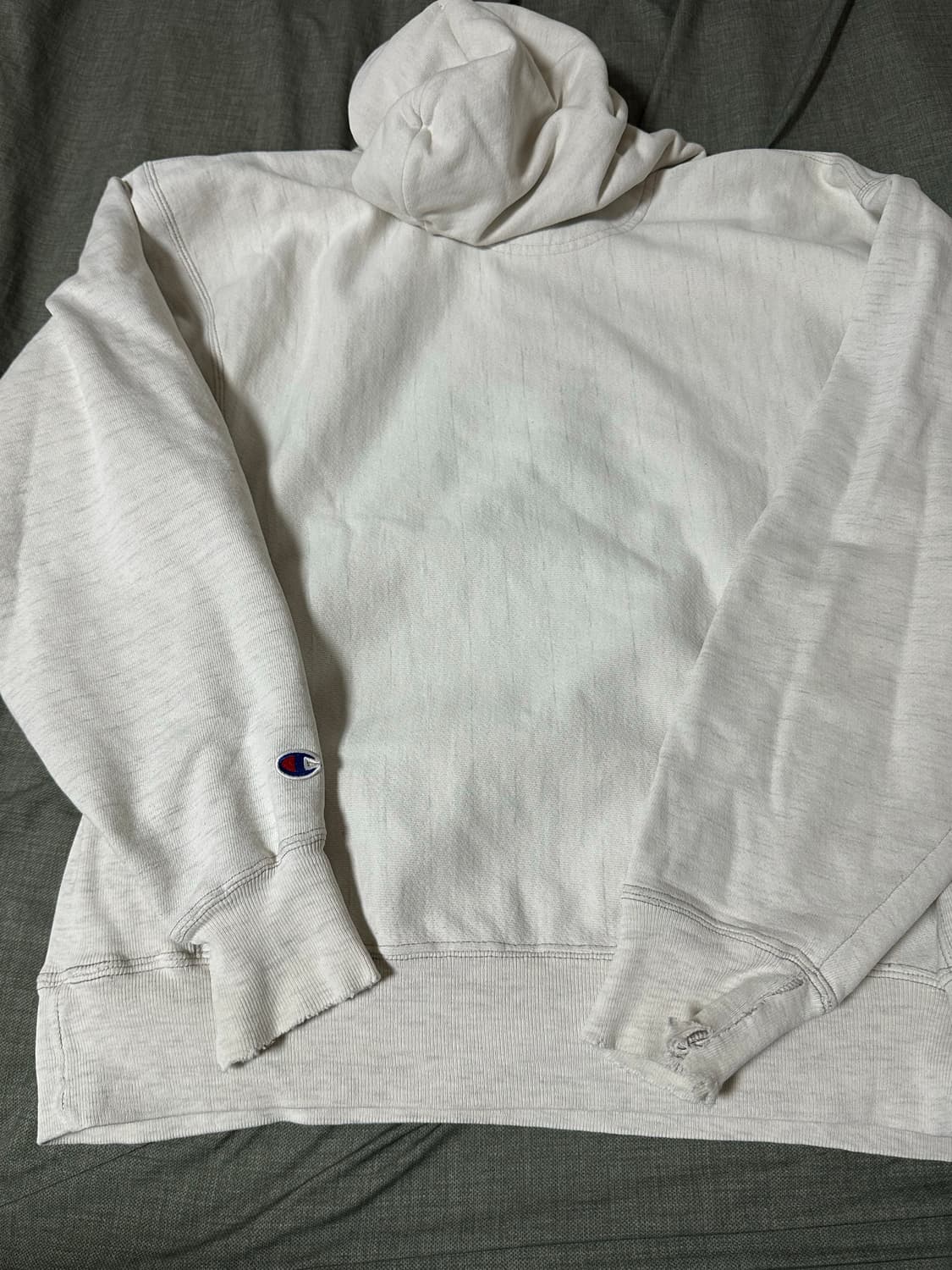 챔피온 리버스위브 후드티 멜란지 상품이미지5