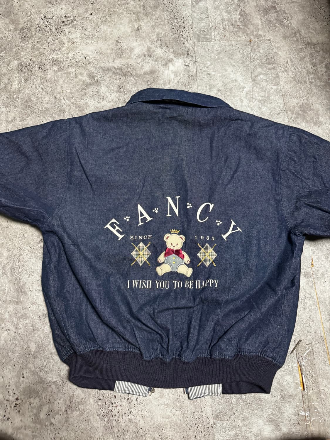 일본 빈티지 데님 자수 자켓 상품이미지1