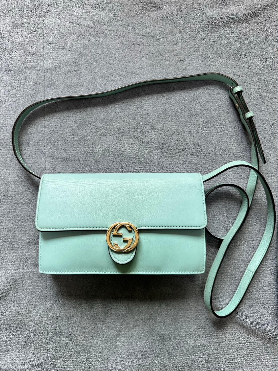 구찌 인터로킹 숄더백 민트 상품이미지1