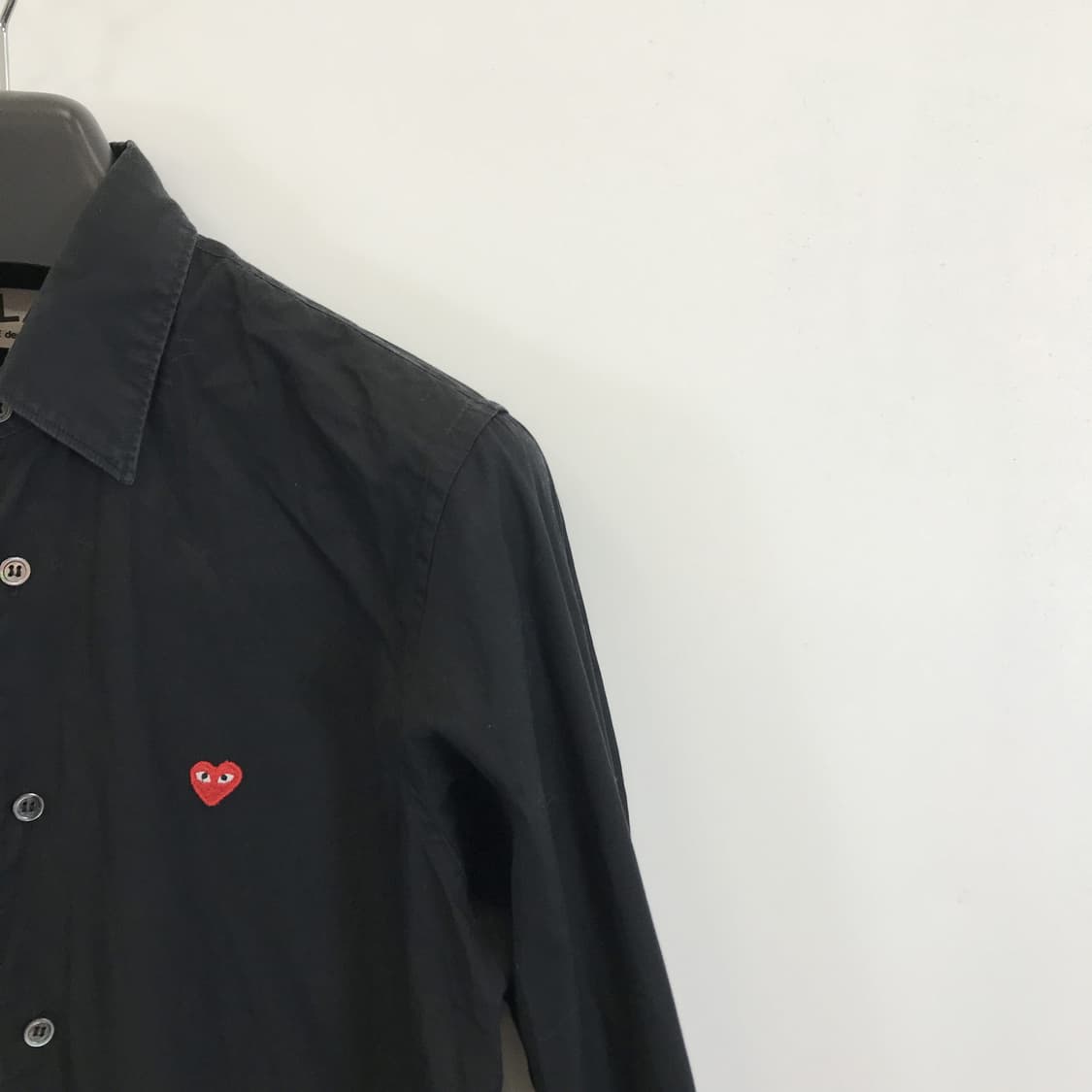 꼼데가르송 블랙 미니 레드와펜셔츠 [S] 상품이미지2