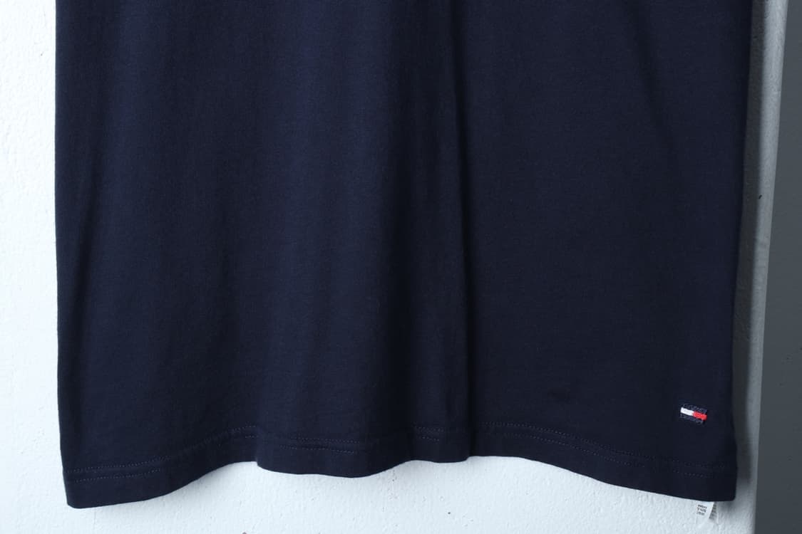 (L-XL) 타미힐피거 반팔 티셔츠 네이비 무지 기본-H30119 상품이미지4