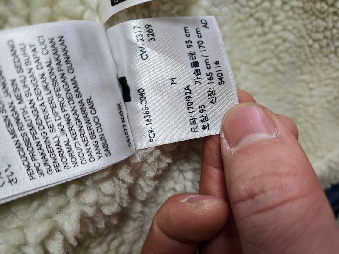 리바이스 데님 쉐르파 청자켓 뽀글이 m 상품이미지5