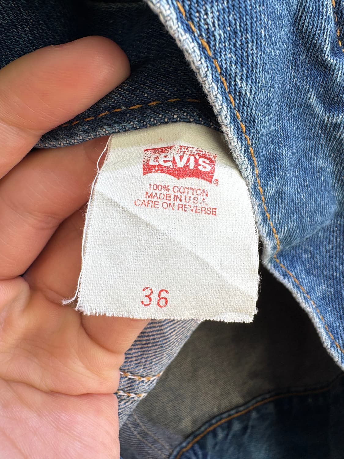 90s LEVIS (Made in USA) 데님자켓 상품이미지7
