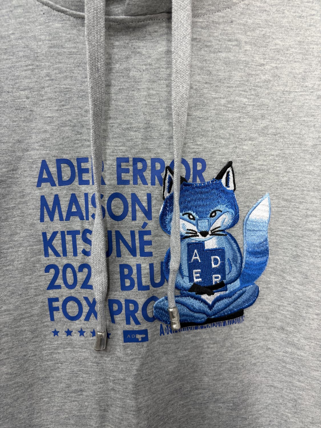 메종키츠네 X 아더에러 메디테이션 폭스 후드 그레이A3820 상품이미지3