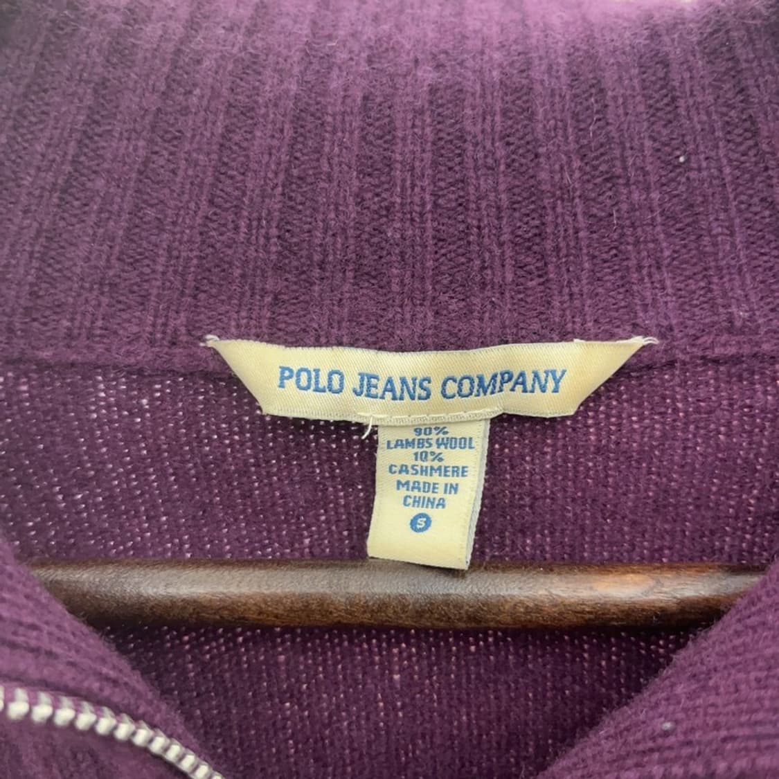 폴로 랄프로렌 빈티지 90's 램스울 캐시미어 가디건 S C07291 상품이미지5