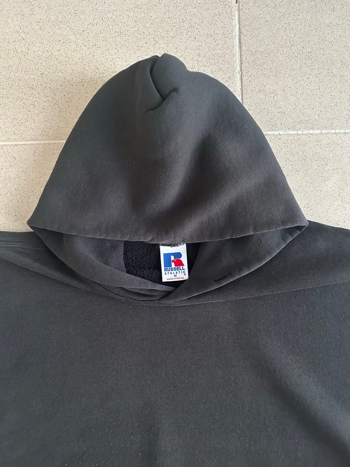 90s 빈티지 러셀 후드 블랙 M 상품이미지9