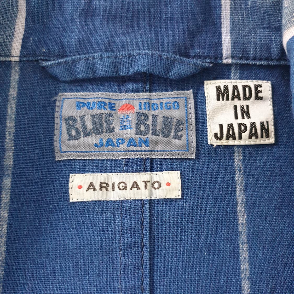 [무료배송] BLUE BLUE JAPAN 스트라이프 롱 자켓 상품이미지2