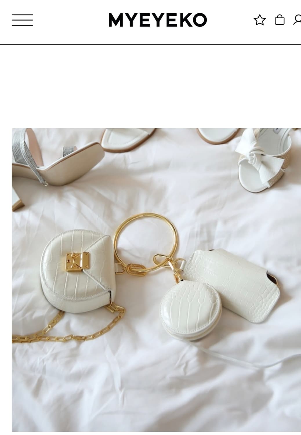 마이아이코 쁘띠컬렉티브백(크림 골드) 상품이미지5