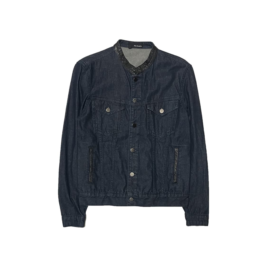 The Kooples 더쿠플스 레더 노카라 데님 자켓 상품이미지1