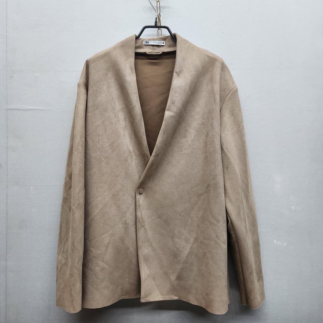자라 ZARA 스웨이드 자켓 가디건 XL 상품이미지1