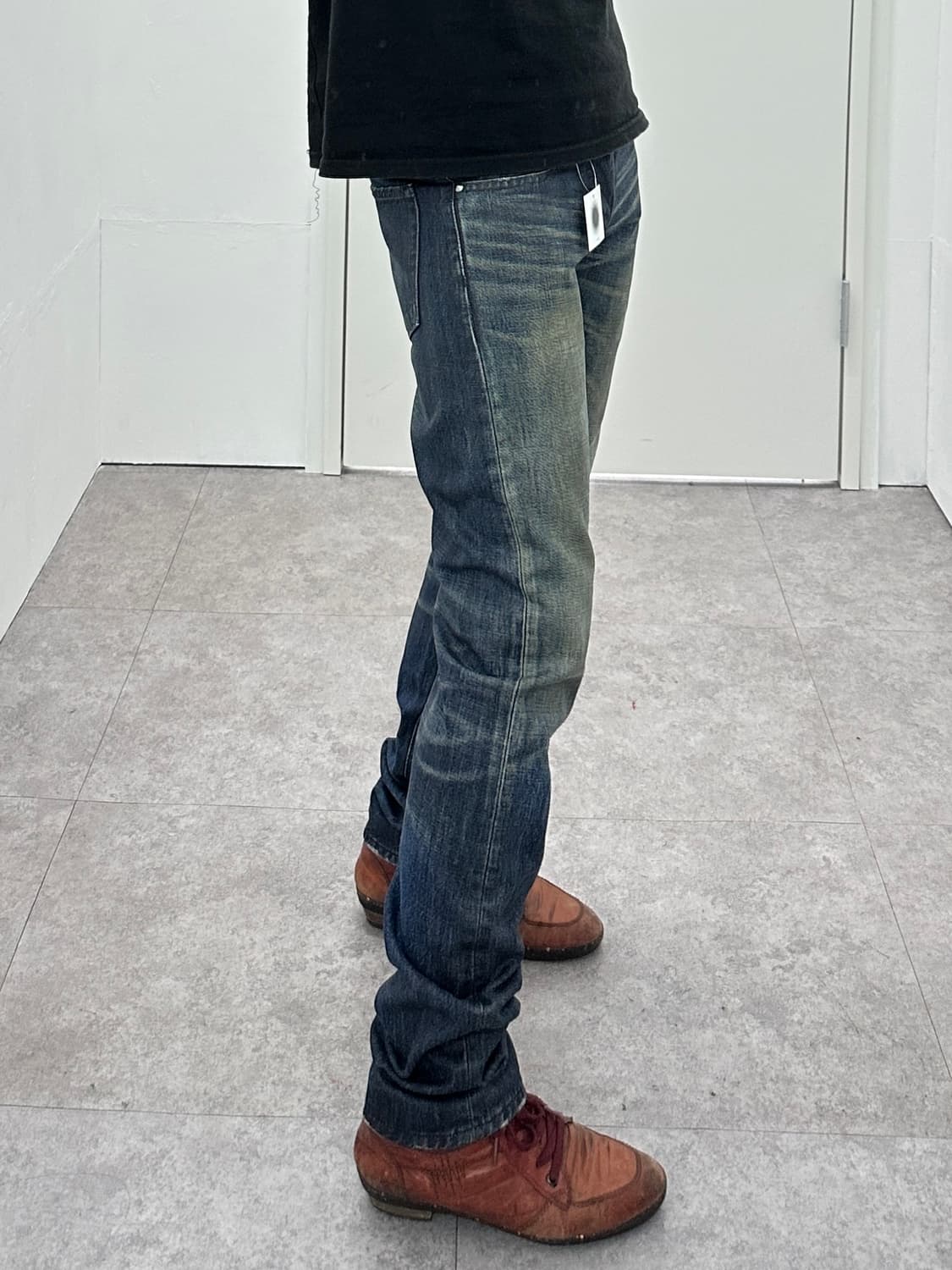 LEGENDA stud waxed coating jeans 상품이미지2