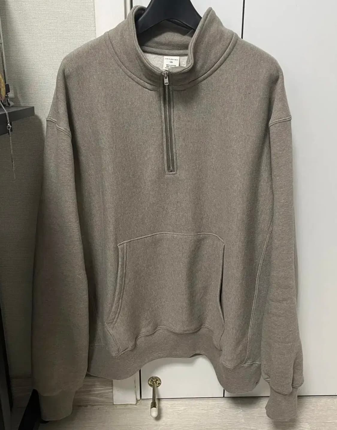 카키스 하프집업 풀오버 세이지 상품이미지1