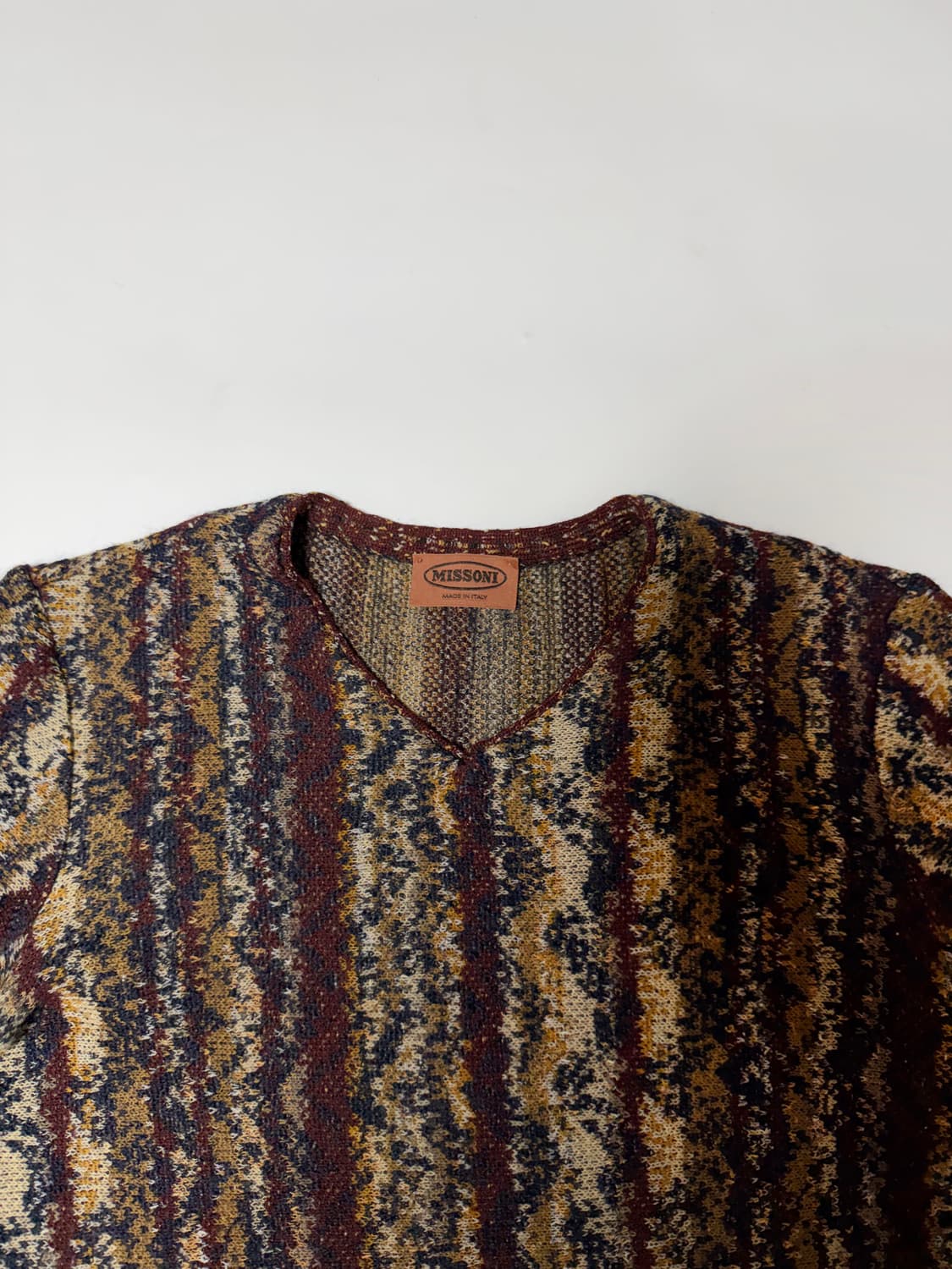 미쏘니 패턴 포켓 니트 상품이미지2