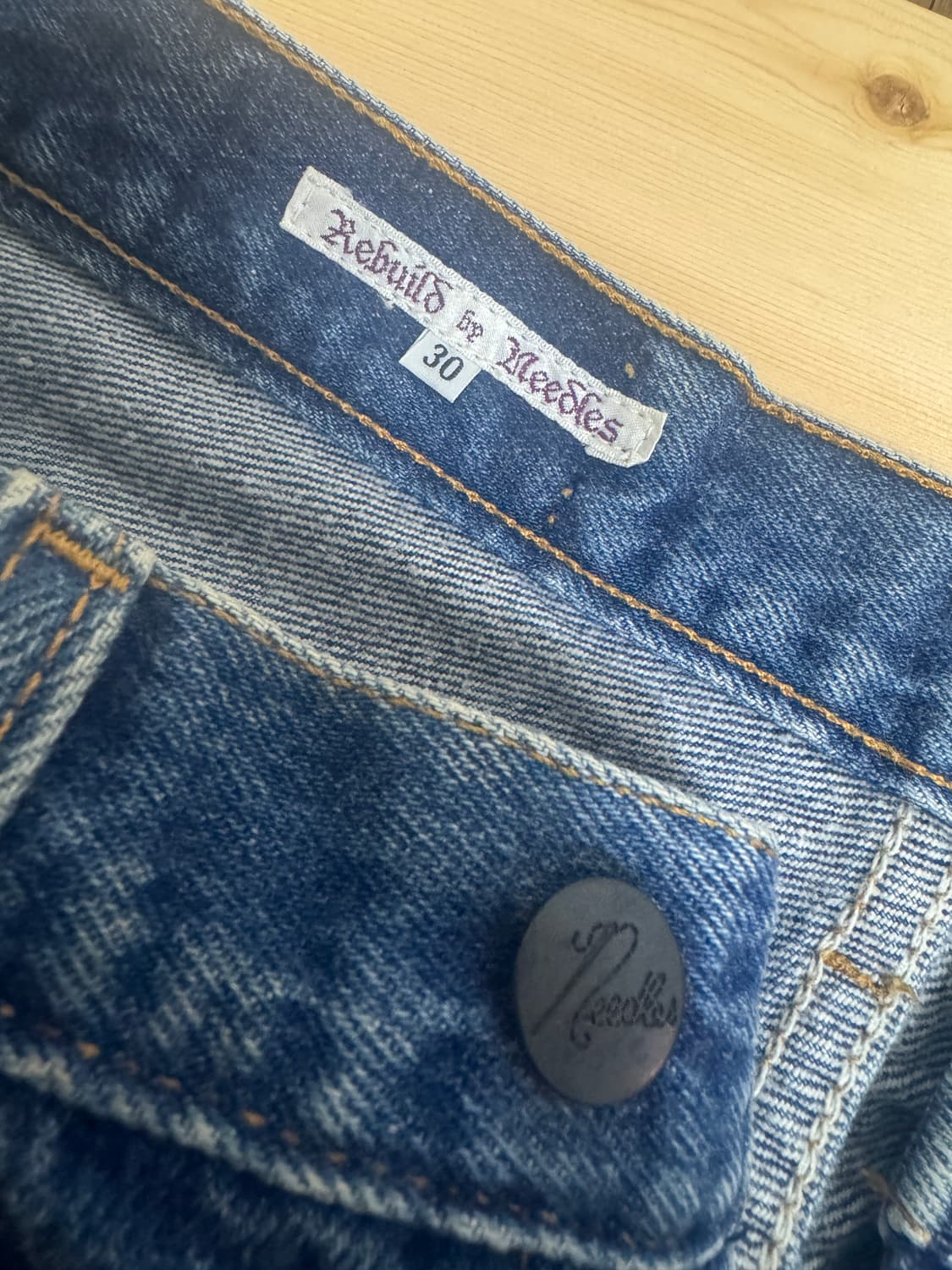 리빌드바이니들스 지퍼 데님 상품이미지3