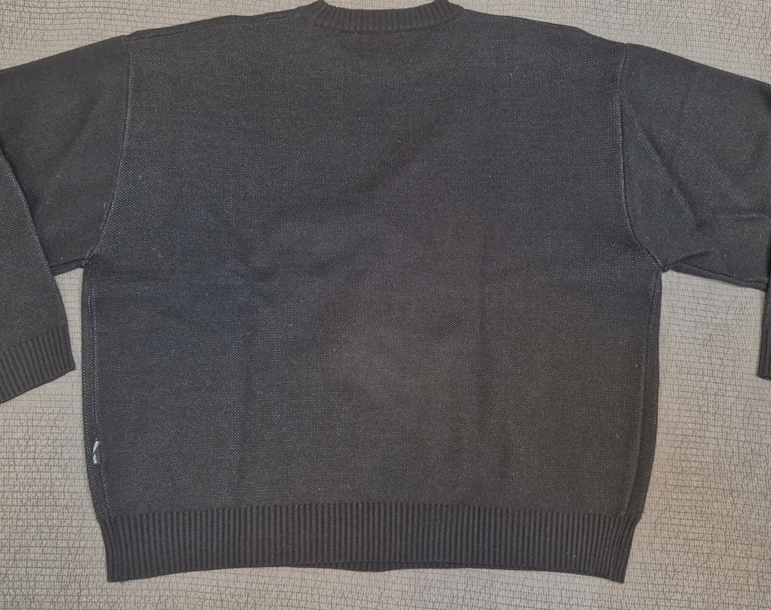 나이스고스트클럽 토네이도 로고 니트 블랙  상품이미지2