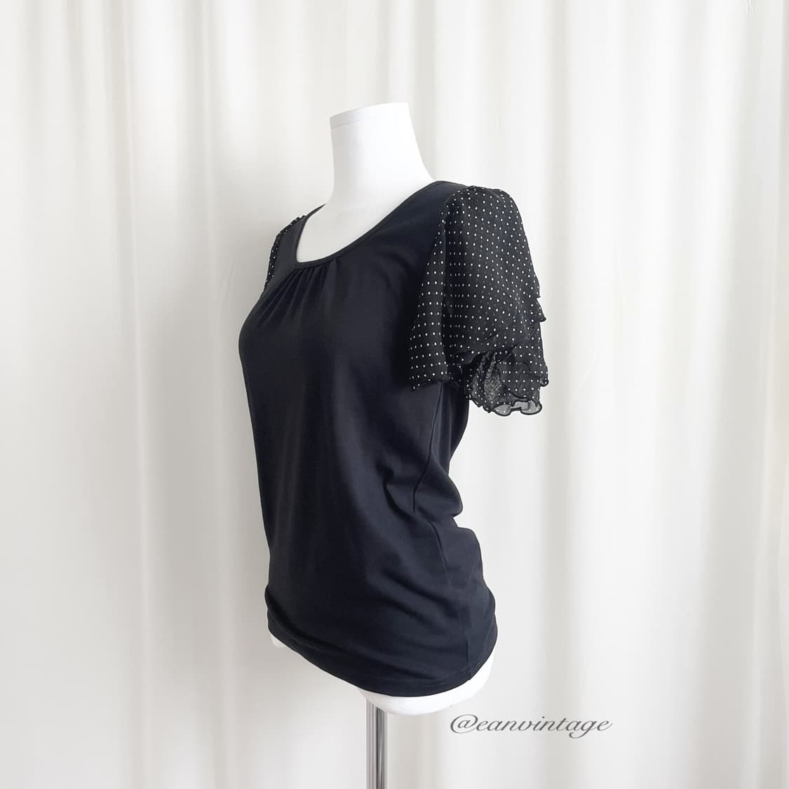 sorridere black dot point top 상품이미지3