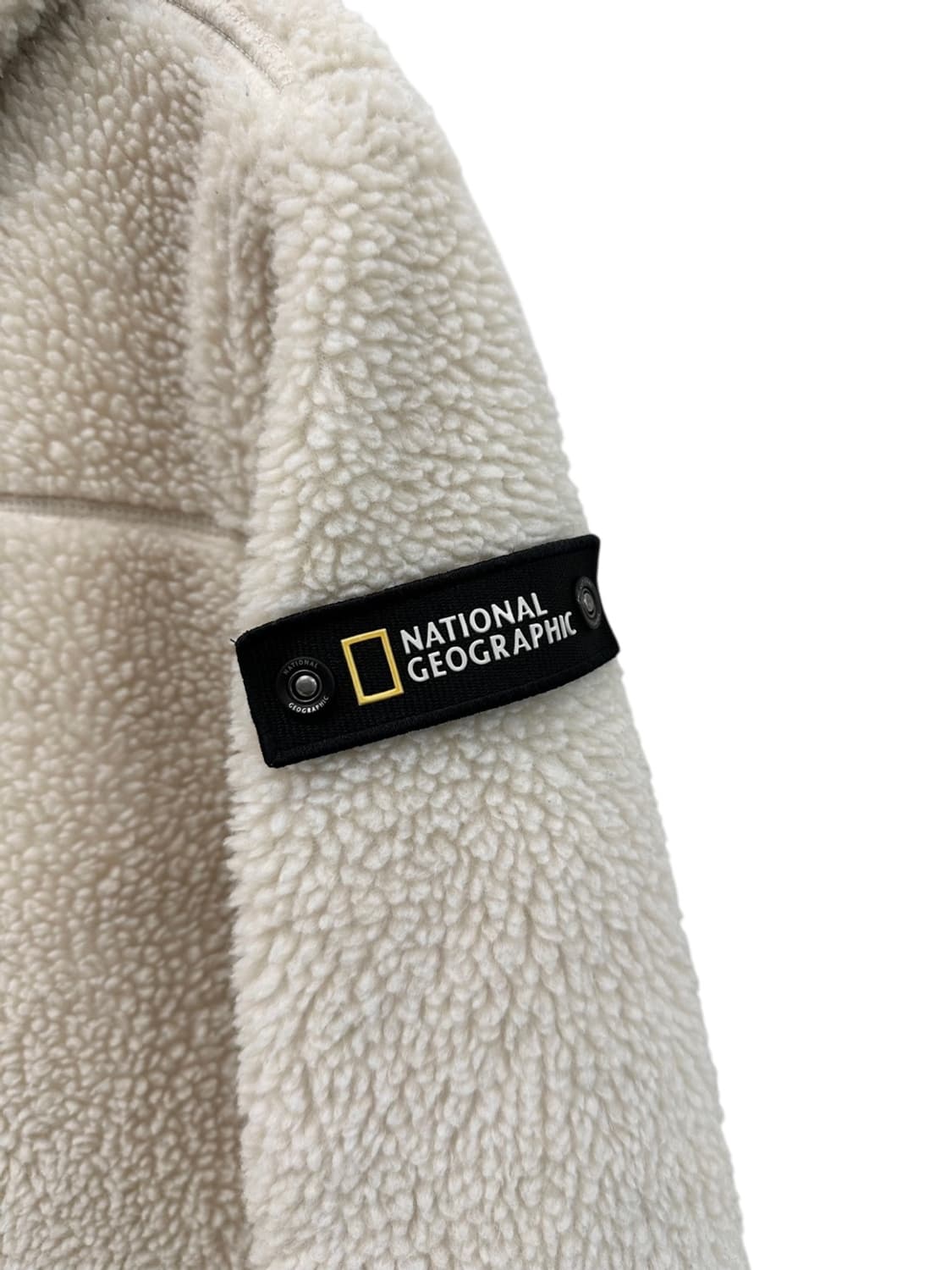 내셔널지오그래픽 뽀글이 기모 후리스 플리스 집업 아이보리 (S) 상품이미지7